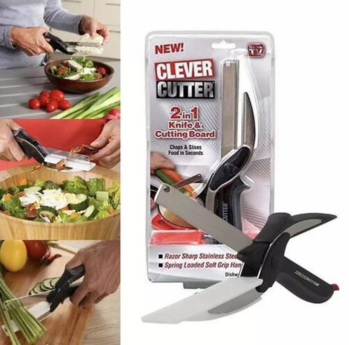 Smart 2 in 1 kitchen knife with cutting base - Buy 1 Get 2