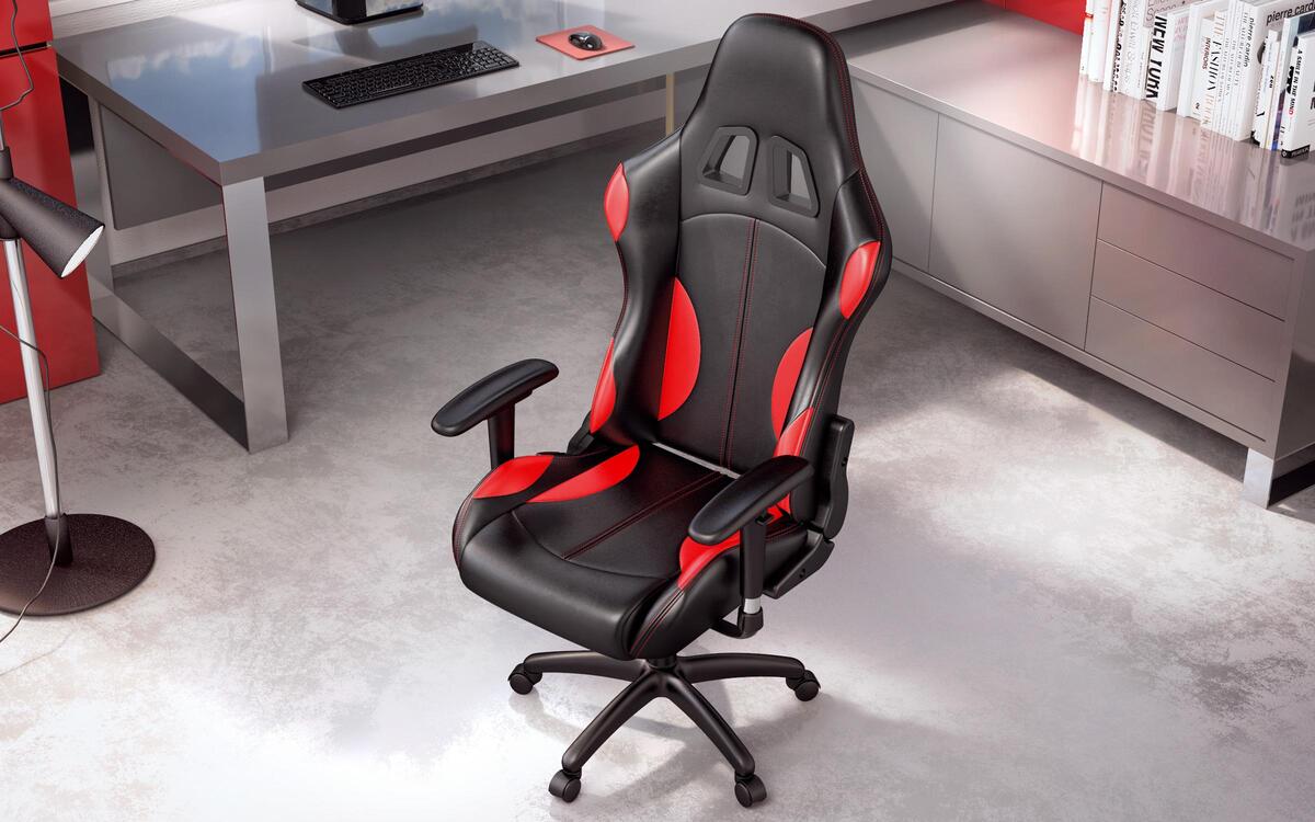 Office chair Jacob 6321 black + red