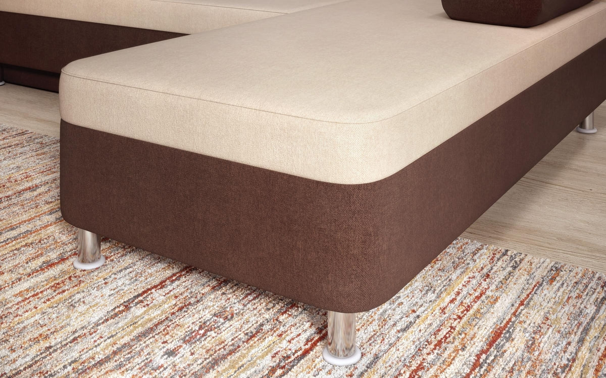 Corner sofa Daniel M 2420 beige + brown