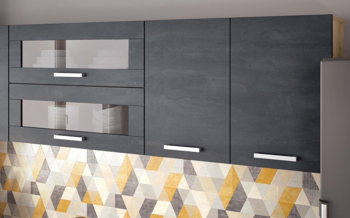 Kitchen composition Darvin 2.00 m. oak evok + magma