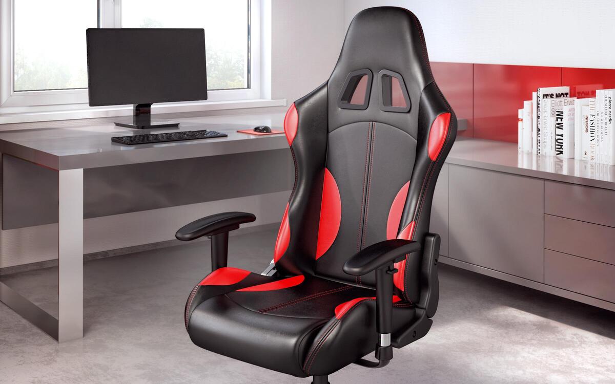 Office chair Jacob 6321 black + red