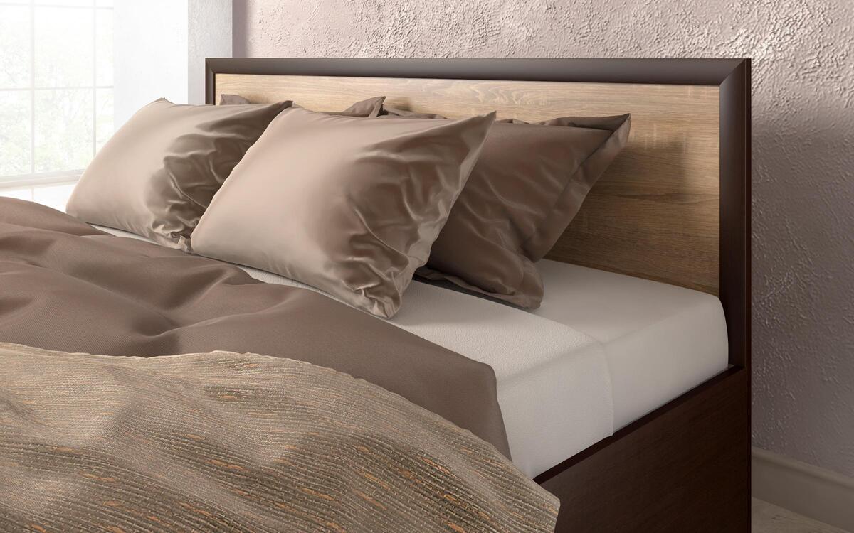 Nantia double bed 160x200 wenge + sonoma oak