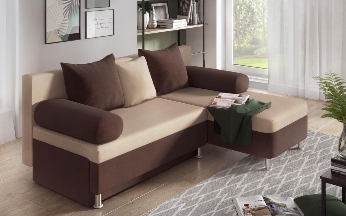 Corner sofa Daniel S 2420 beige + brown