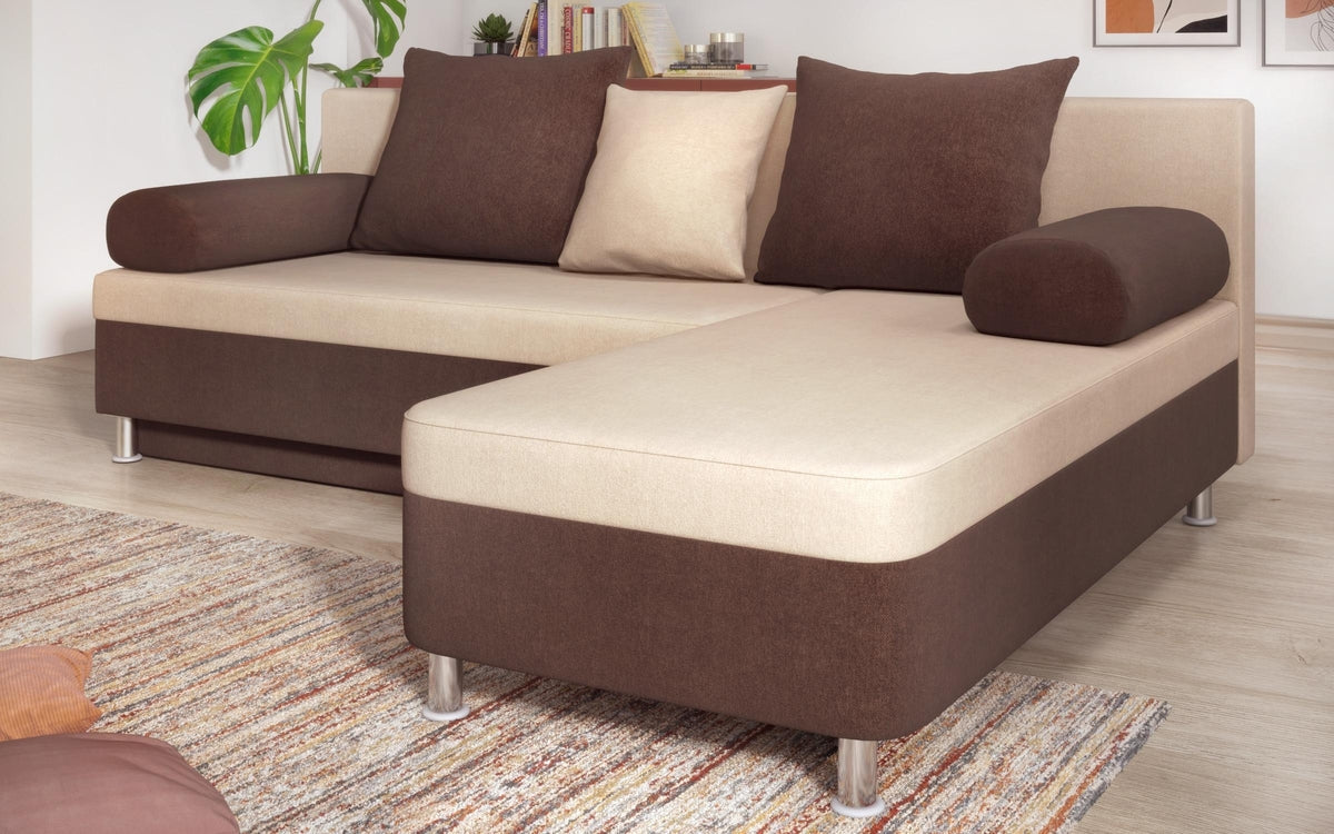 Corner sofa Daniel M 2420 beige + brown
