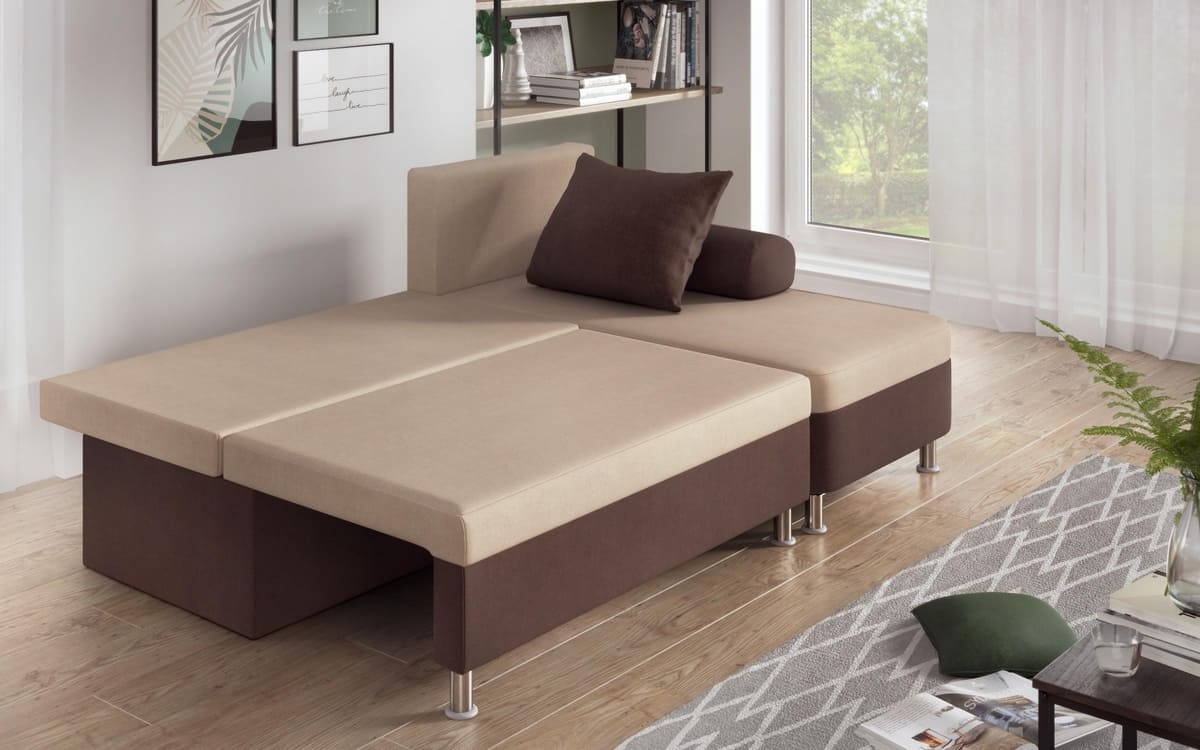 Corner sofa Daniel S 2420 beige + brown