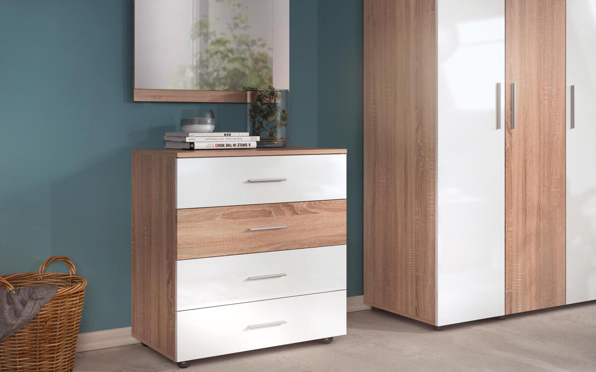 Magenda bedroom set 164x190 sonoma oak + white gloss