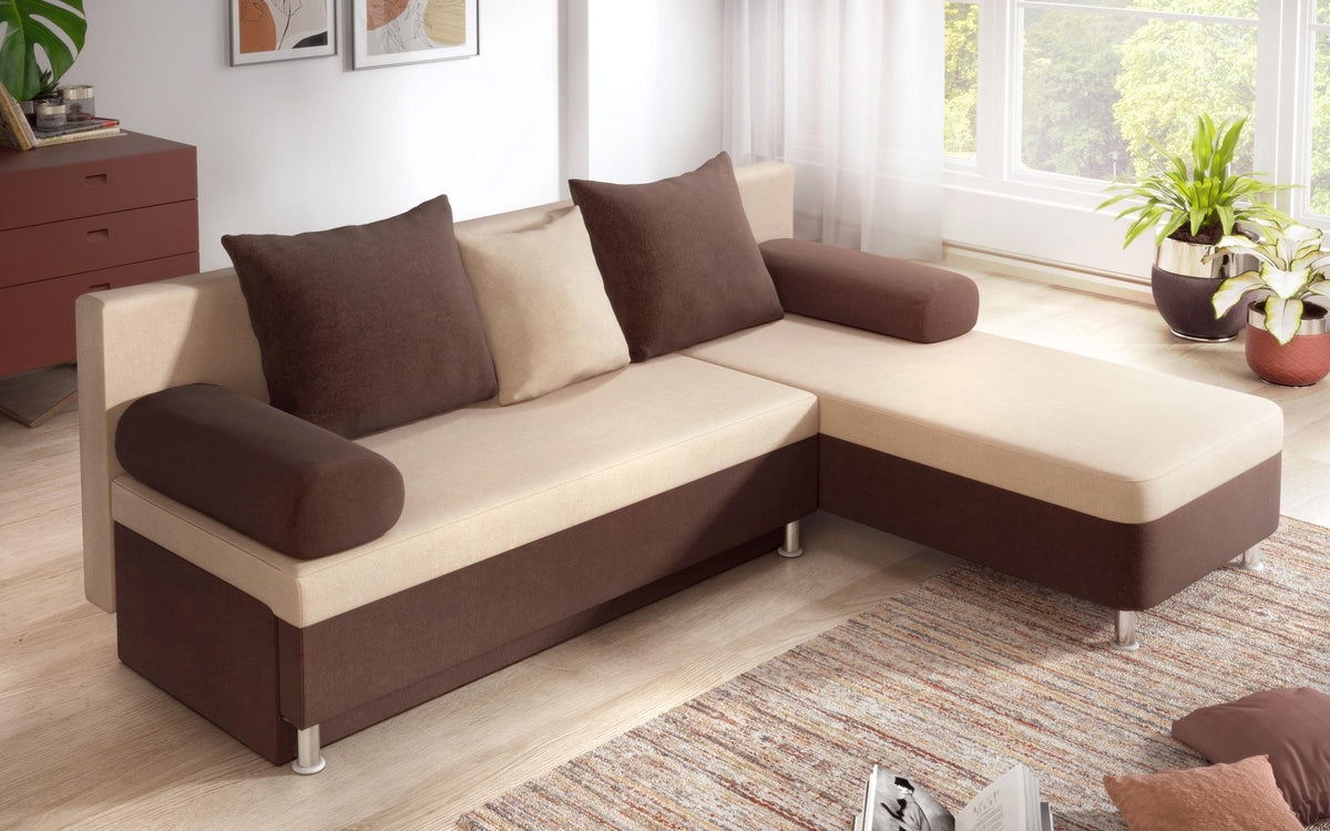 Corner sofa Daniel M 2420 beige + brown