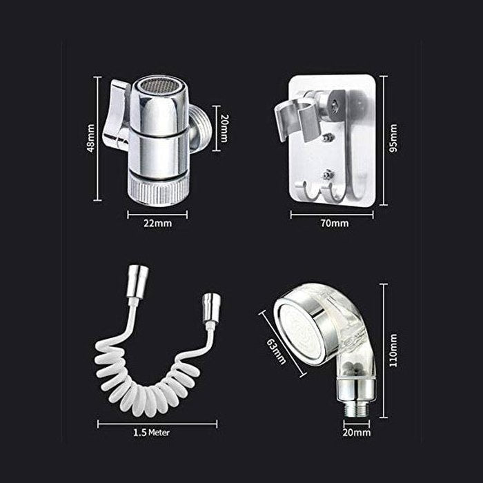saketi italy - faucet extension with shower handle