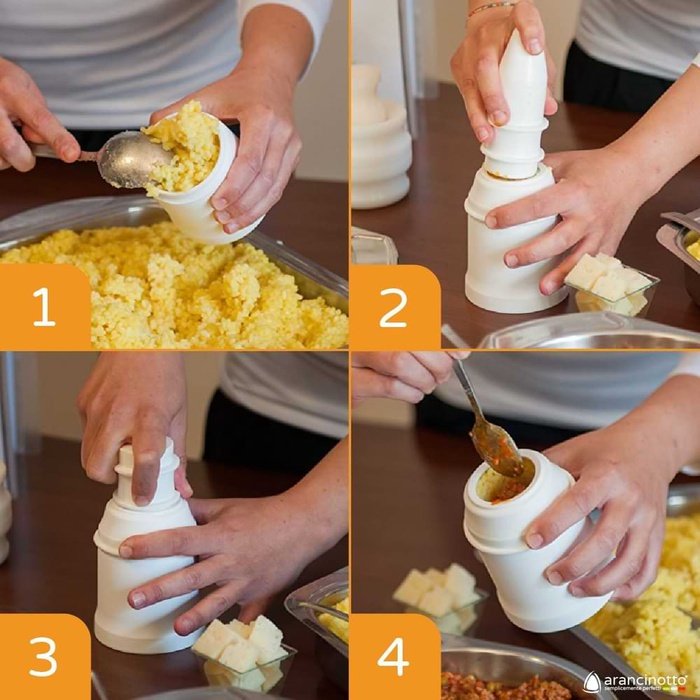Professional mold for pointed arancini 160 g.