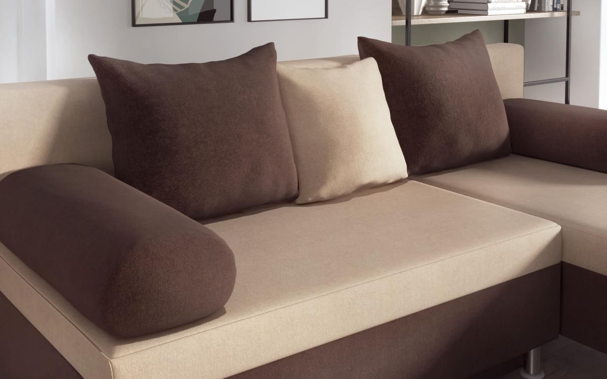 Corner sofa Daniel S 2420 beige + brown