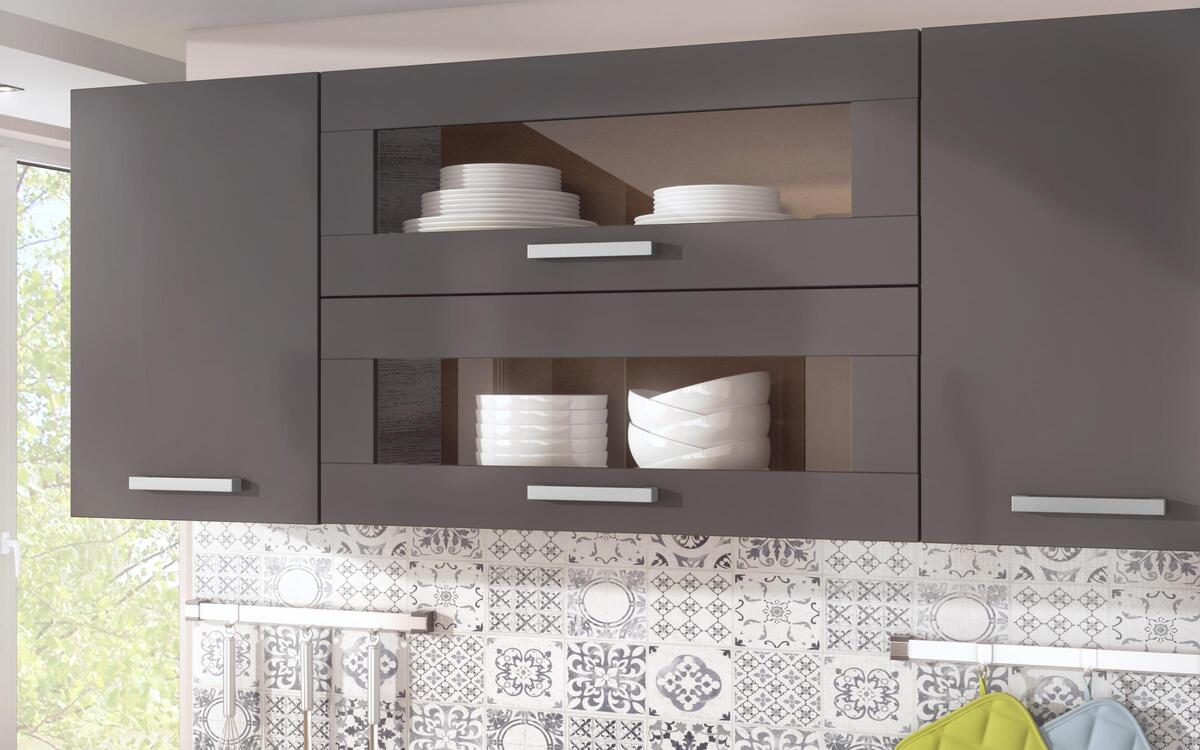 Kitchen composition Darvin 2.00 m. oak antik + anthracite glossy