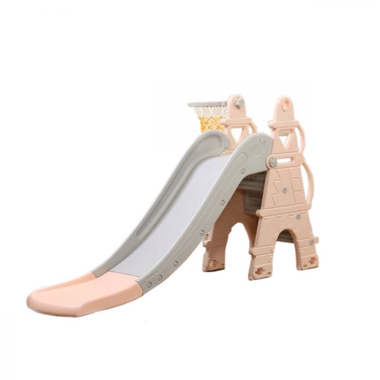Plastic Slide Children's Gray - Pink AFE01-GP