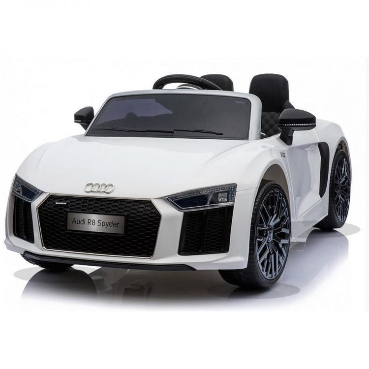 Kids Electric Car Licensed Audi R8 Spyder 12V White 181821-W