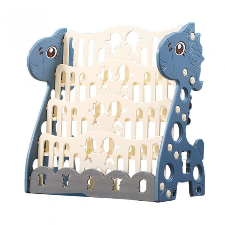 Plastic Bookcase Deer 4-tier Blue BS005-BLU