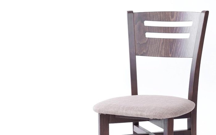 Wayne chair 2551 walnut with mocca seat