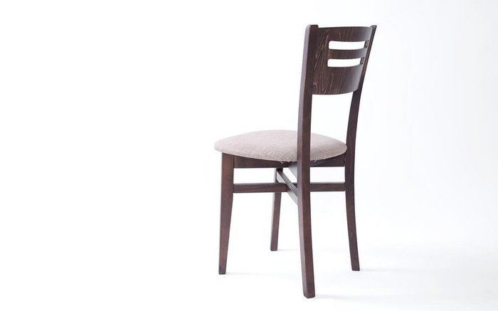 Wayne chair 2551 walnut with mocca seat