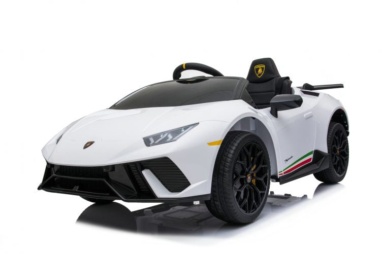 Kids Electric Car Lamborghini Huracan Licensed original with MP3 and remote control 12V White