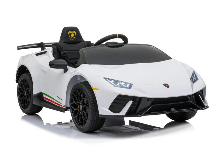 Kids Electric Car Lamborghini Huracan Licensed original with MP3 and remote control 12V White