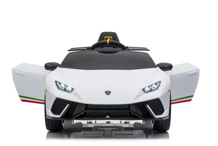 Kids Electric Car Lamborghini Huracan Licensed original with MP3 and remote control 12V White