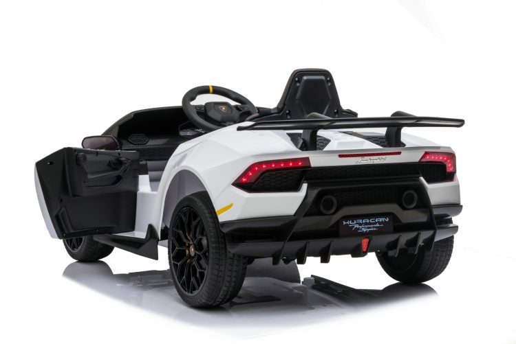 Kids Electric Car Lamborghini Huracan Licensed original with MP3 and remote control 12V White