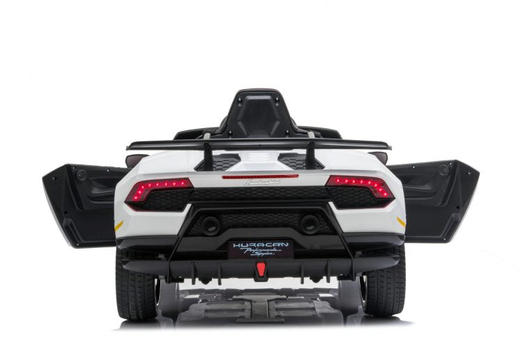 Kids Electric Car Lamborghini Huracan Licensed original with MP3 and remote control 12V White