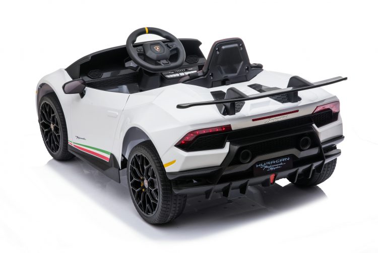 Kids Electric Car Lamborghini Huracan Licensed original with MP3 and remote control 12V White