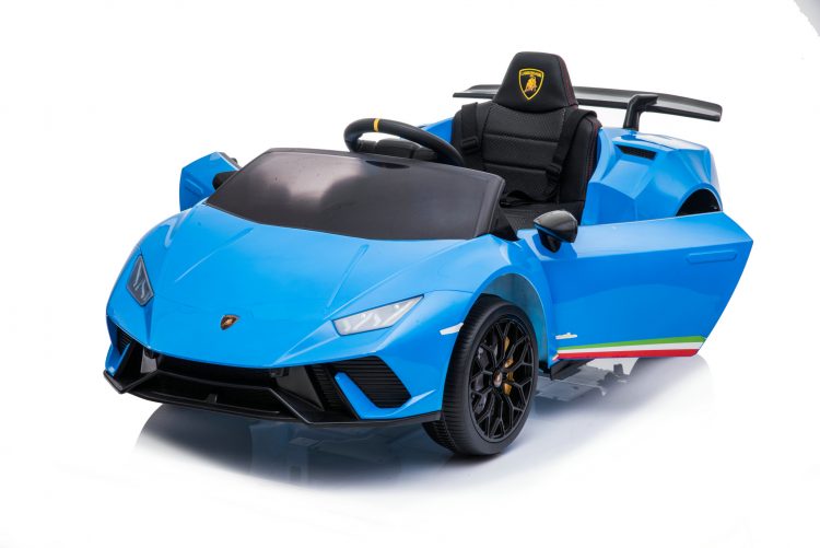 Kids Electric Car Lamborghini Huracan Licensed original with MP3 and remote control 12V Blue