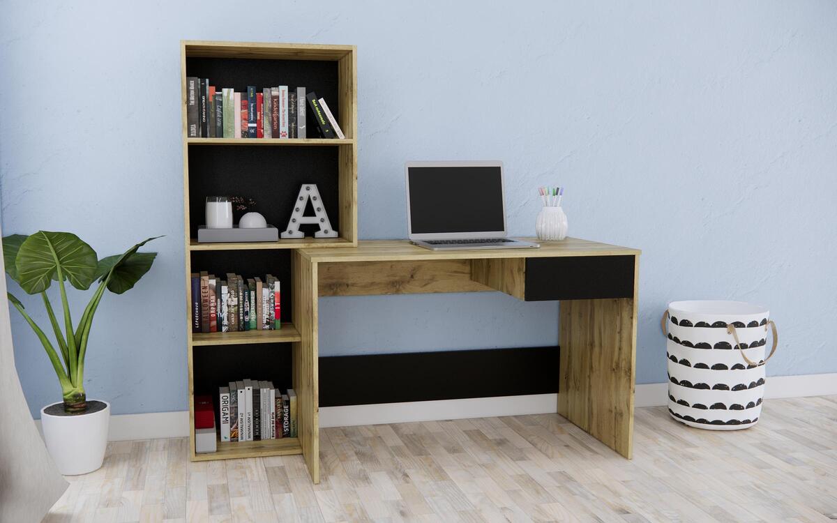 Office Monica 1665 oak vottan + black
