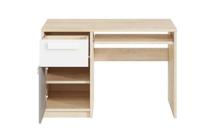 Office Kate 9789 fjord beech + white + platinum grey