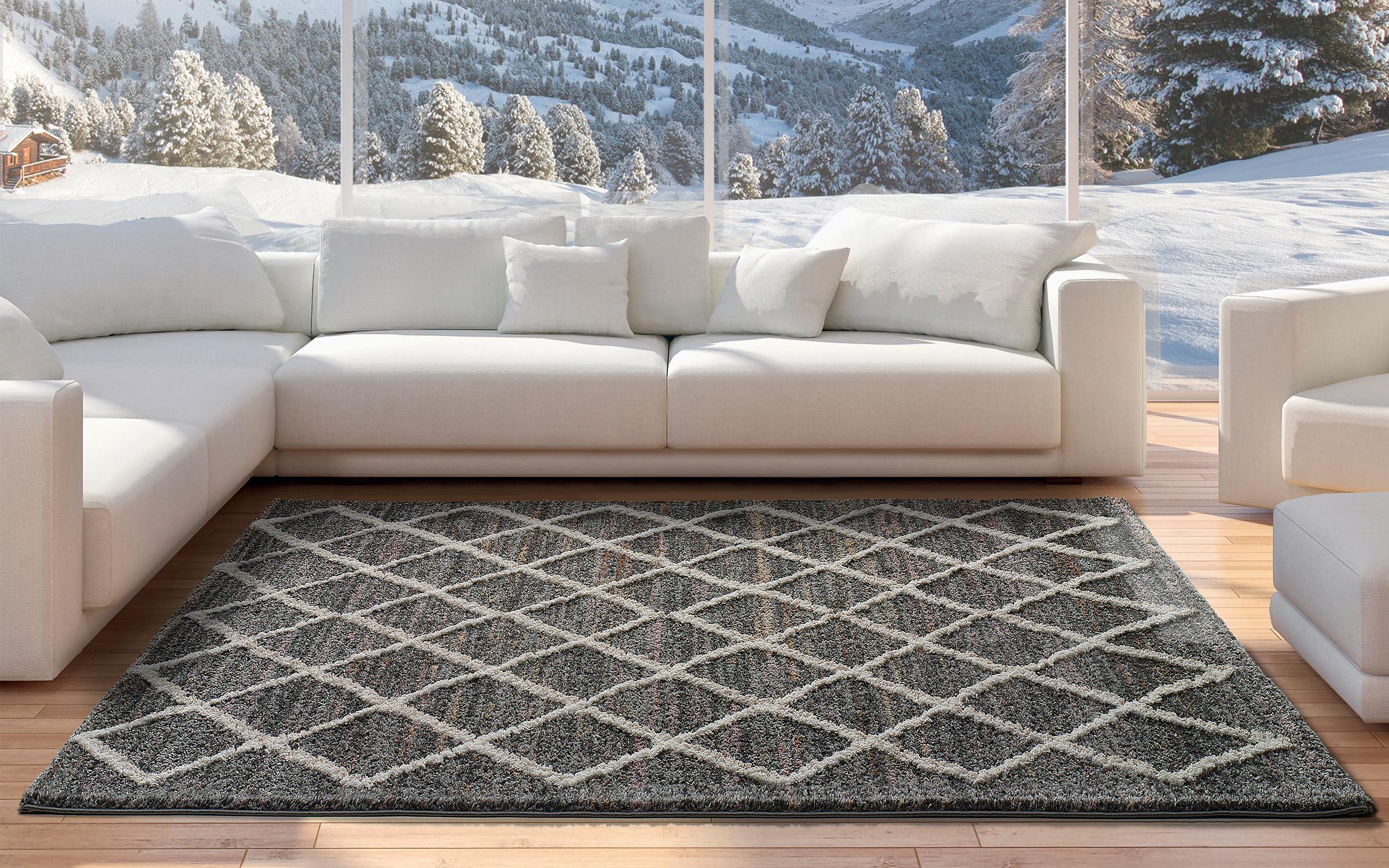 Carpet Lautaro 8249 black + white