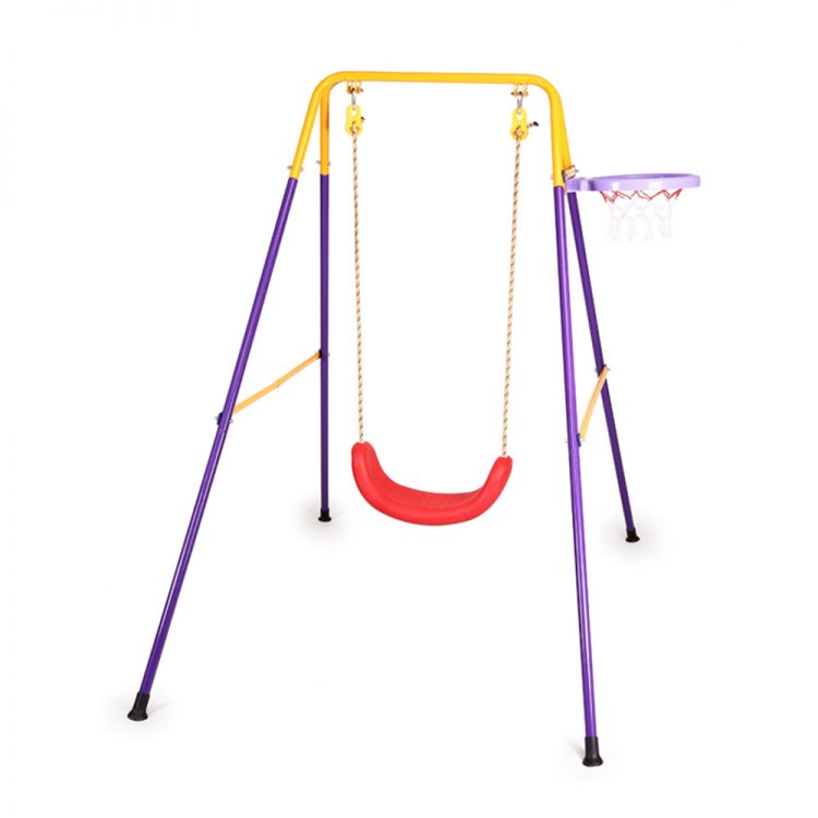 Plastic Children's Swing with Basket Colorful FQ-QQ02