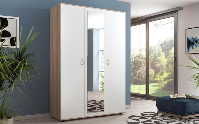 Wardrobe Maximus 8761 sonoma oak + white