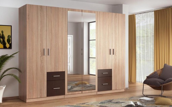 Wardrobe Damian 5916 sonoma oak + wenge