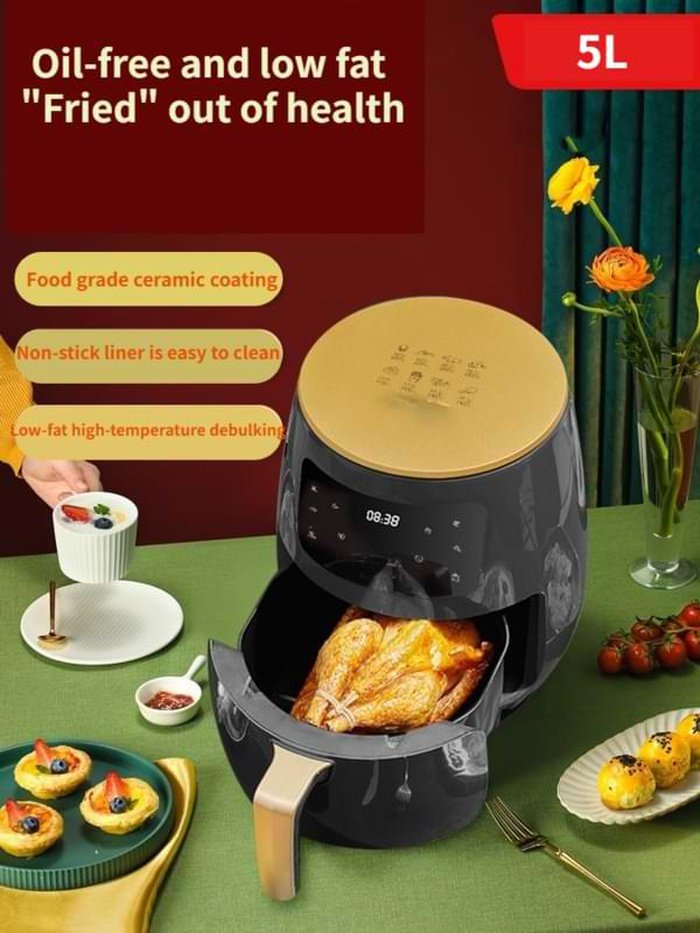 Air Fryer with removable container and touch screen 5L