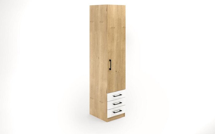 Kolga wardrobe 8967 oak harbor gold + white glossy