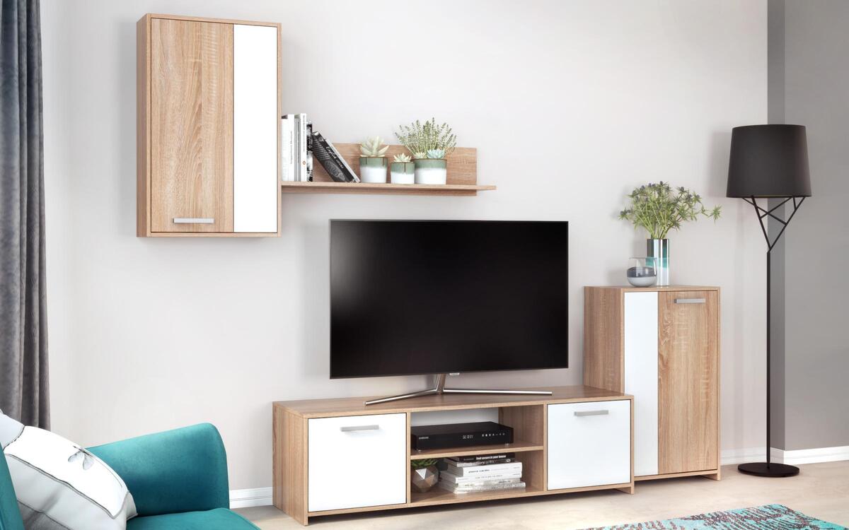 Composition furniture Ithake 4120 oak sonoma + white