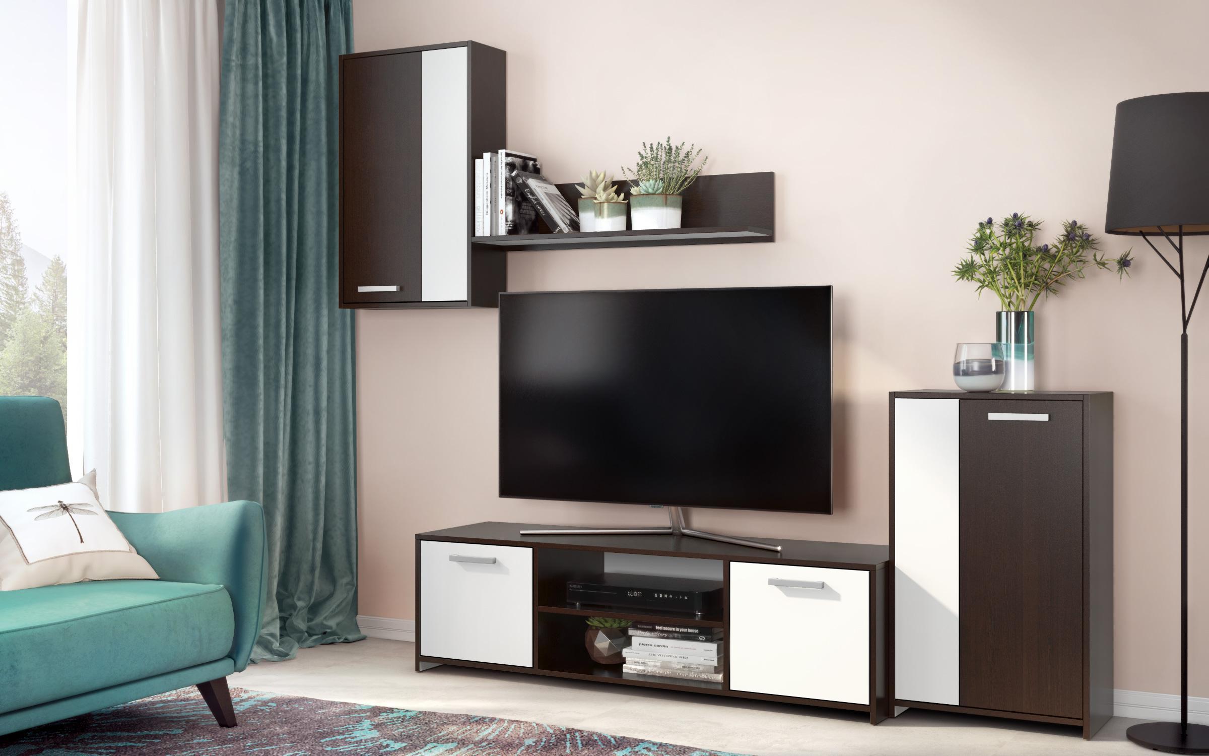 Composition furniture Ithake 4120 wenge + white