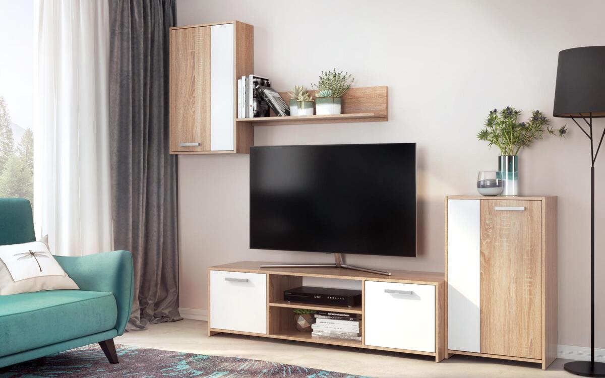 Composition furniture Ithake 4120 oak sonoma + white
