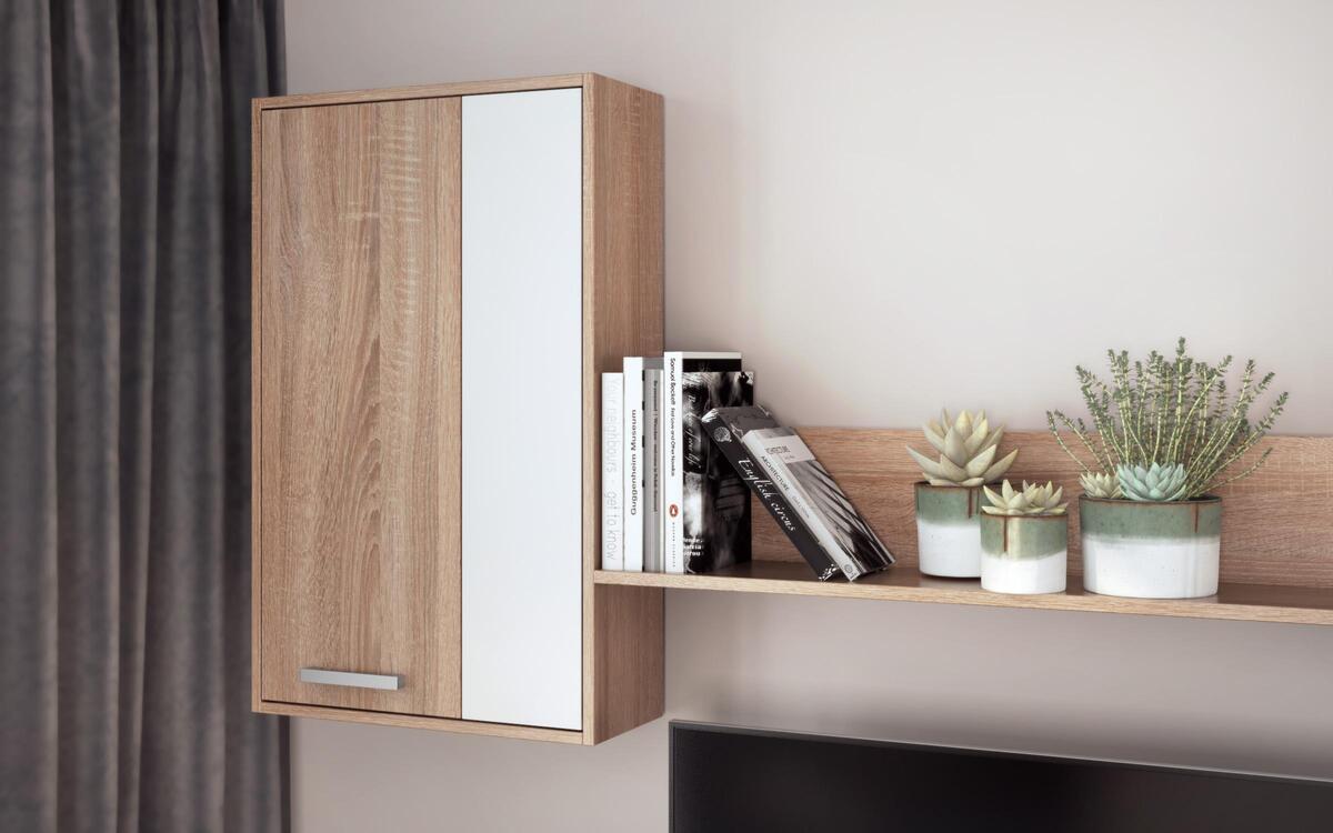 Composition furniture Ithake 4120 oak sonoma + white