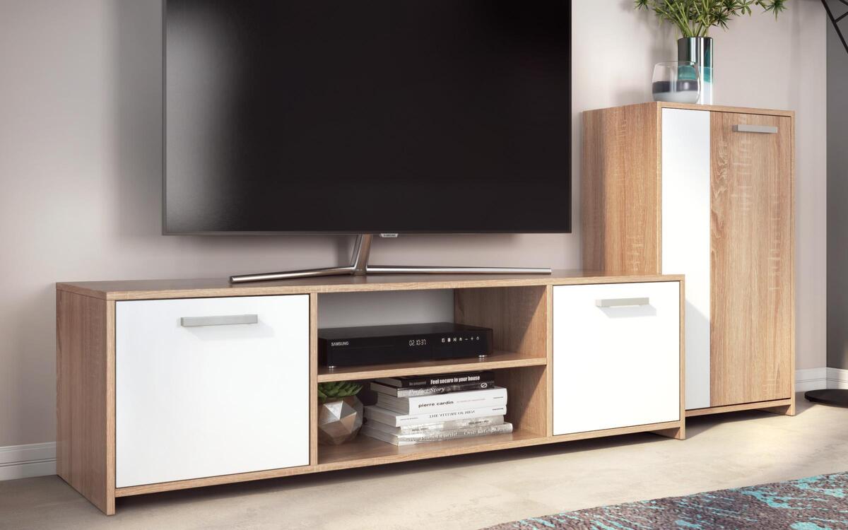Composition furniture Ithake 4120 oak sonoma + white