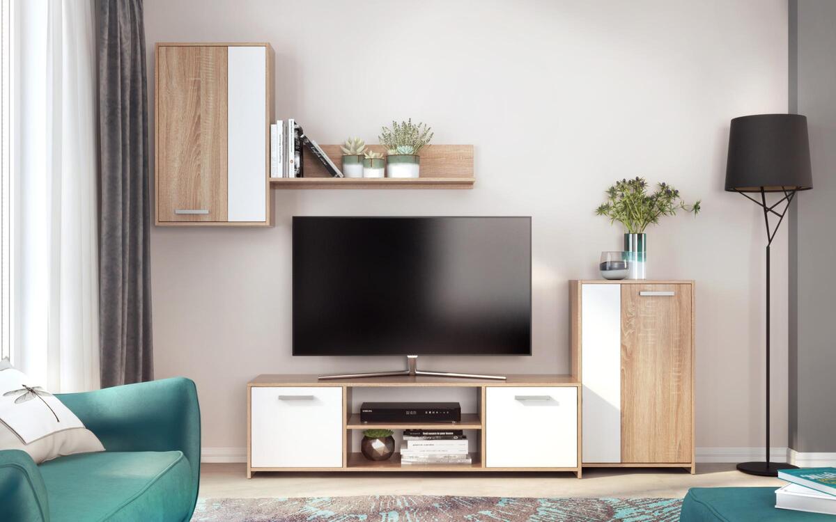 Composition furniture Ithake 4120 oak sonoma + white