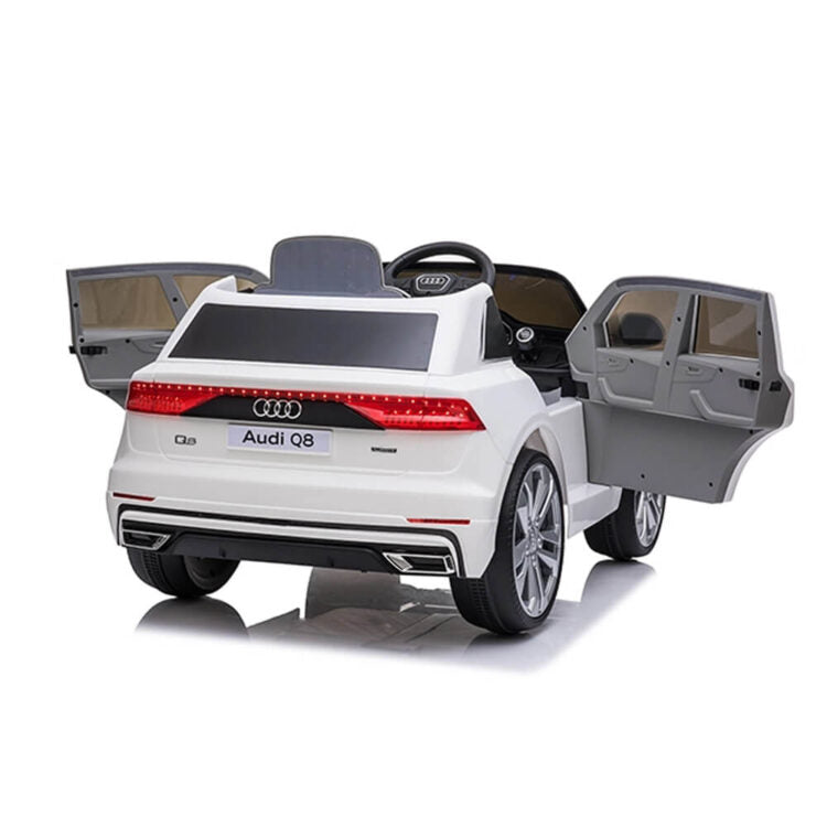 Kids Electric Car Licensed Audi Q8 White 12V
