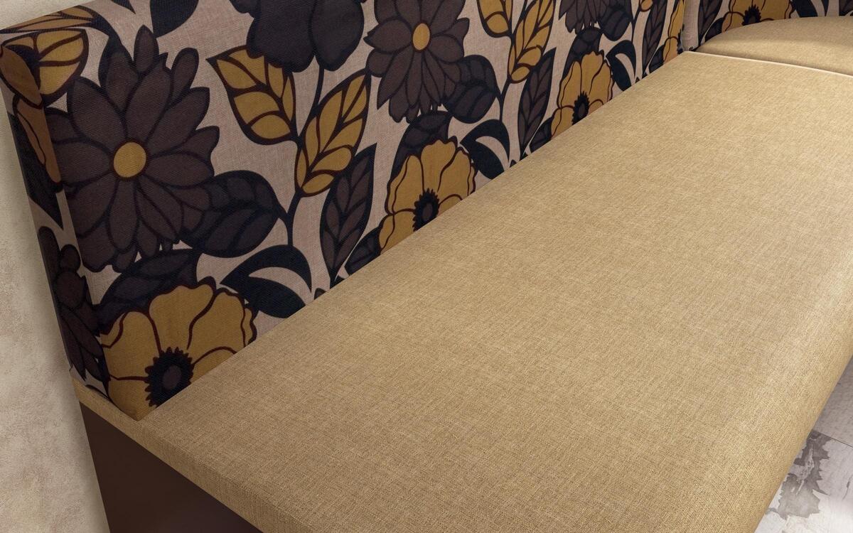 Corner sofa Julia 5430 light beige + brown skin