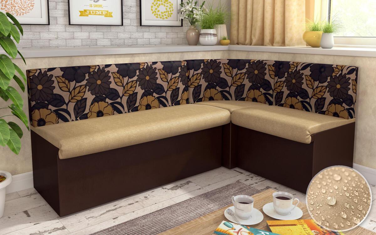 Corner sofa Julia 5430 black + white skin