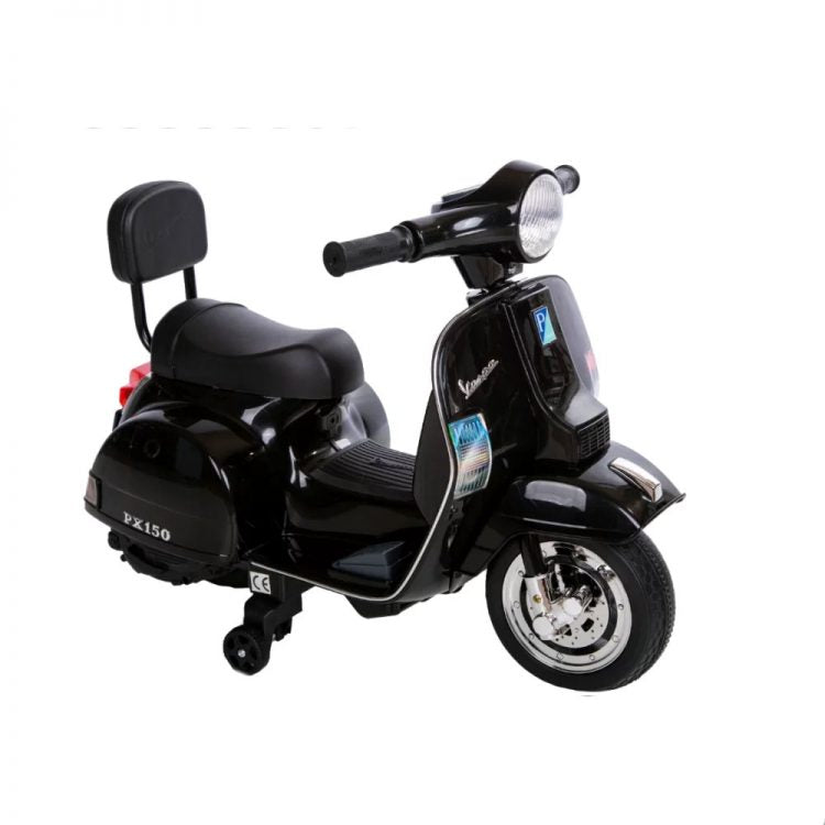 Kids Electric Vespa Licensed PX150 6V Black