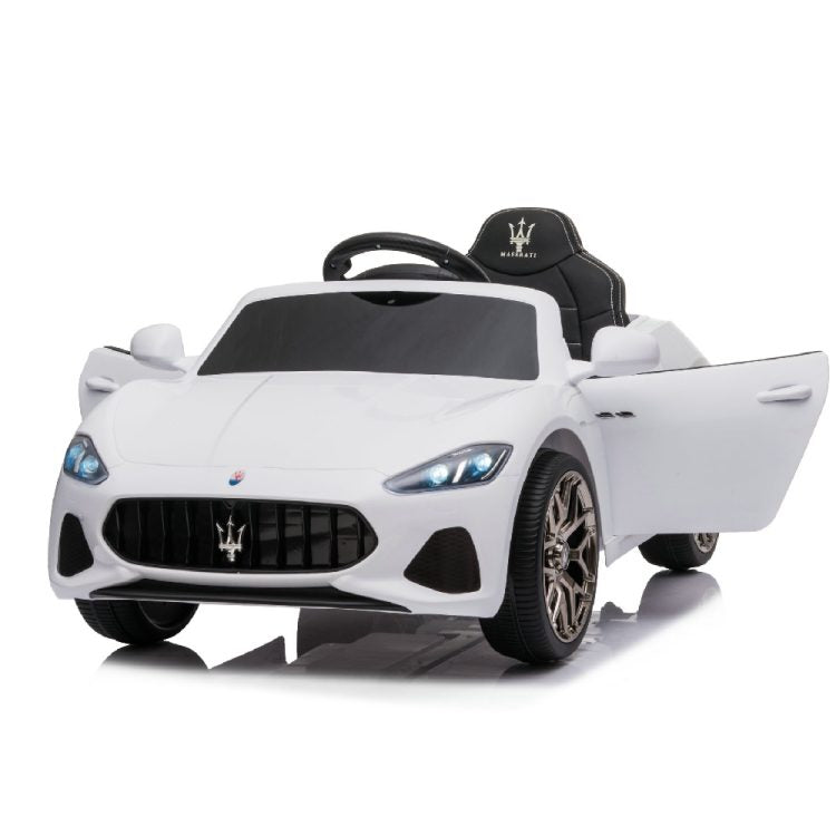 Kid Electric Car Licensed Maserati Gran Turismo 12V White 75302-WH