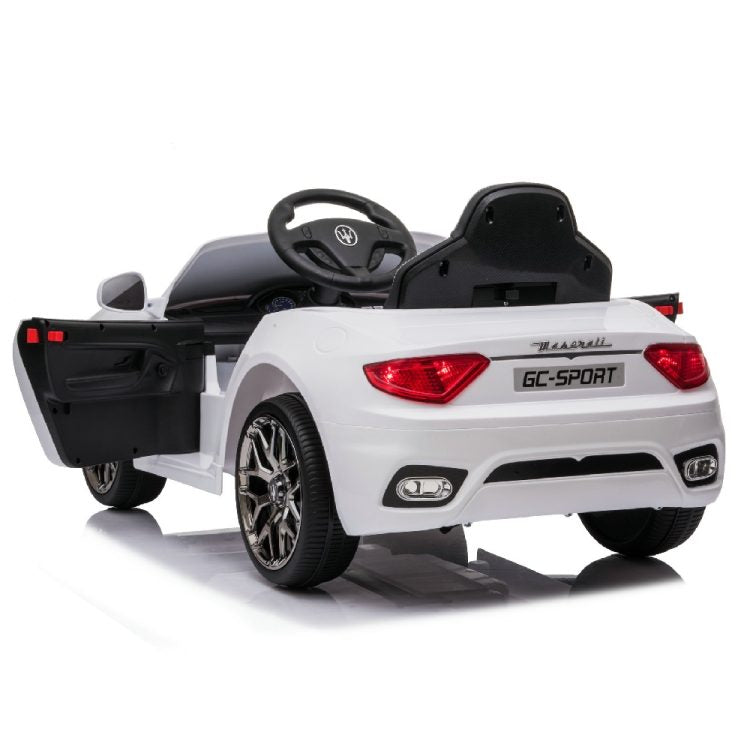 Kid Electric Car Licensed Maserati Gran Turismo 12V White 75302-WH