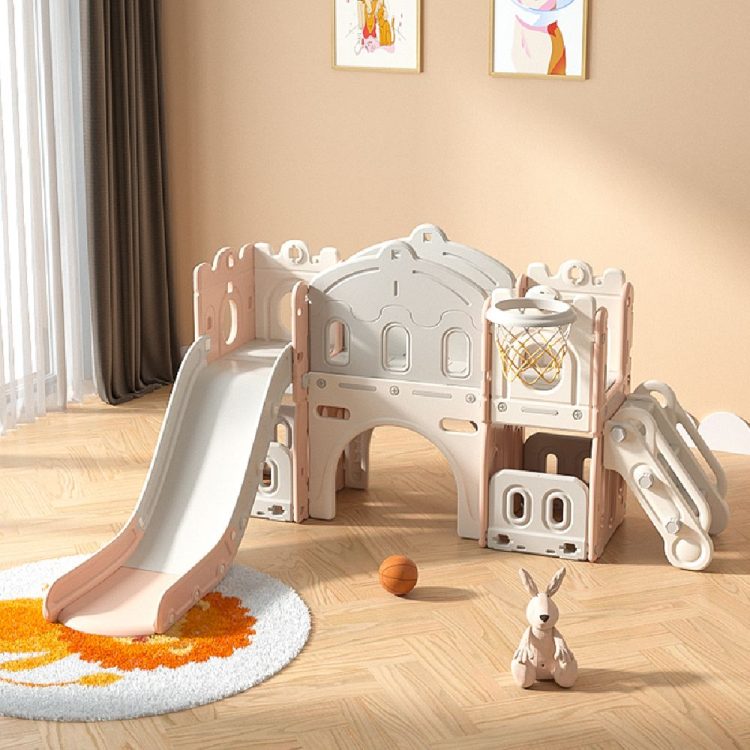 Plastic Children's Slide Castle Pink LXC06-PN