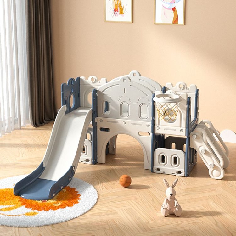 Plastic Children's Slide Castle Blue LXC06-BLU