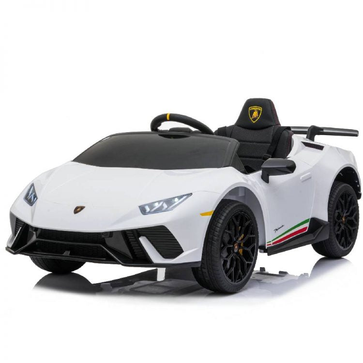 Kids Electric Car Lamborghini Huracan Licensed original with MP3 and remote control 12V White